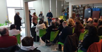 Nueva Escuela Técnica en Casavalle: autoridades recorren la obra y dialogan con la comunidad educativa.